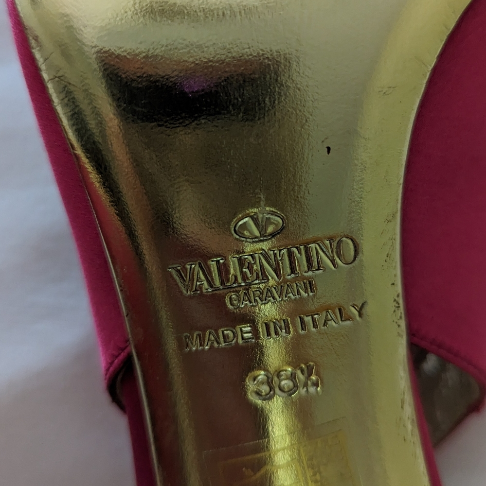 VALENTINO 26S HIGH HEEL SLINGBACKS IN BROWN CALFSKIN main image 1